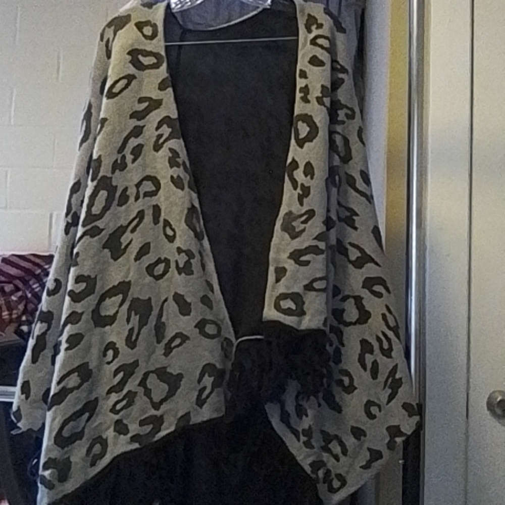 Gold Flava Grey and black shawl